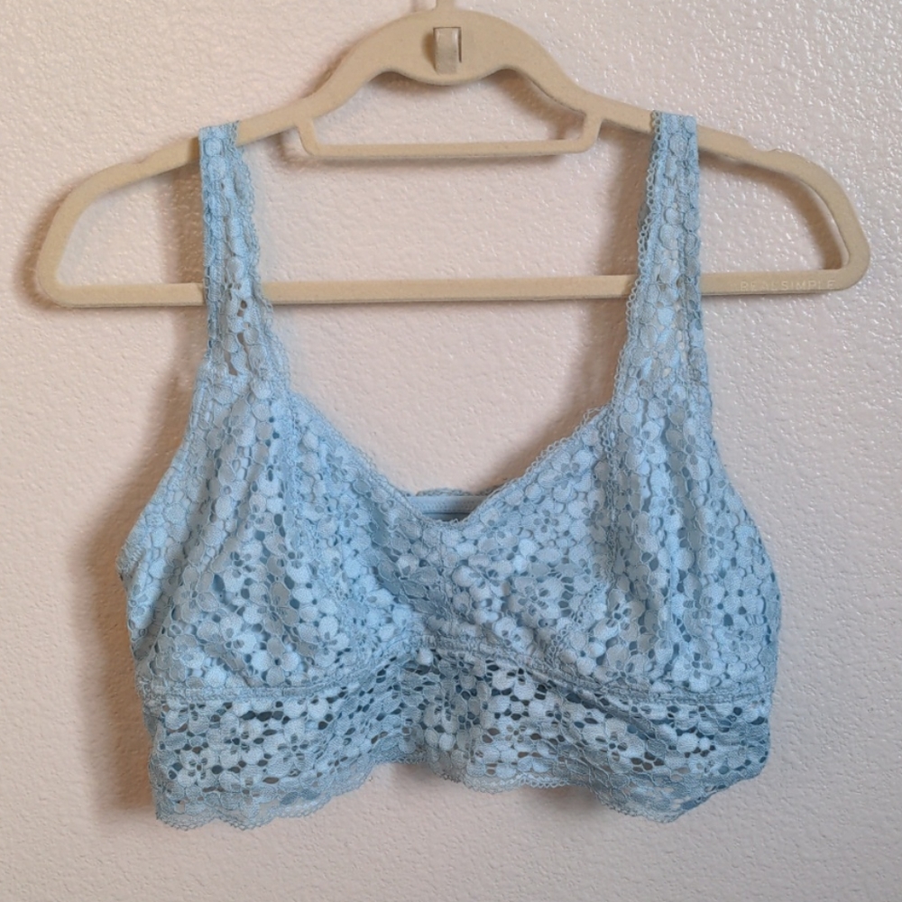 Aerie Blue Lace Bralette